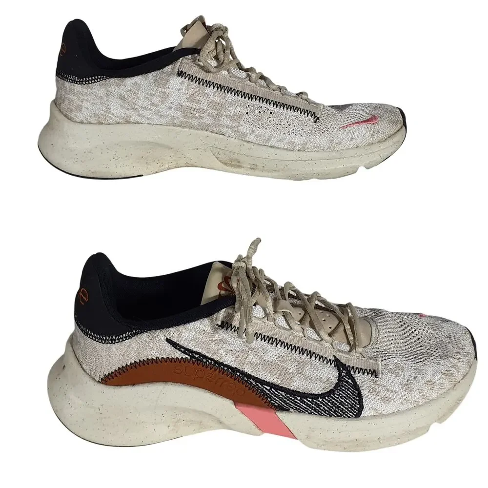 Nike Lightweight Ivory Tan Superrep Go 3 Flyknit Next Nature Womens Training - Picture 2 of 7